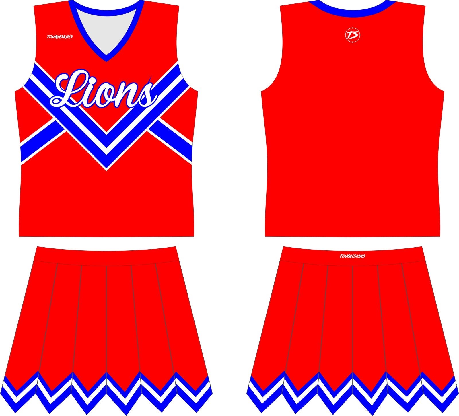 Lanier Lions Custom Cheer Uniforms Toughskins Sportswear Llc