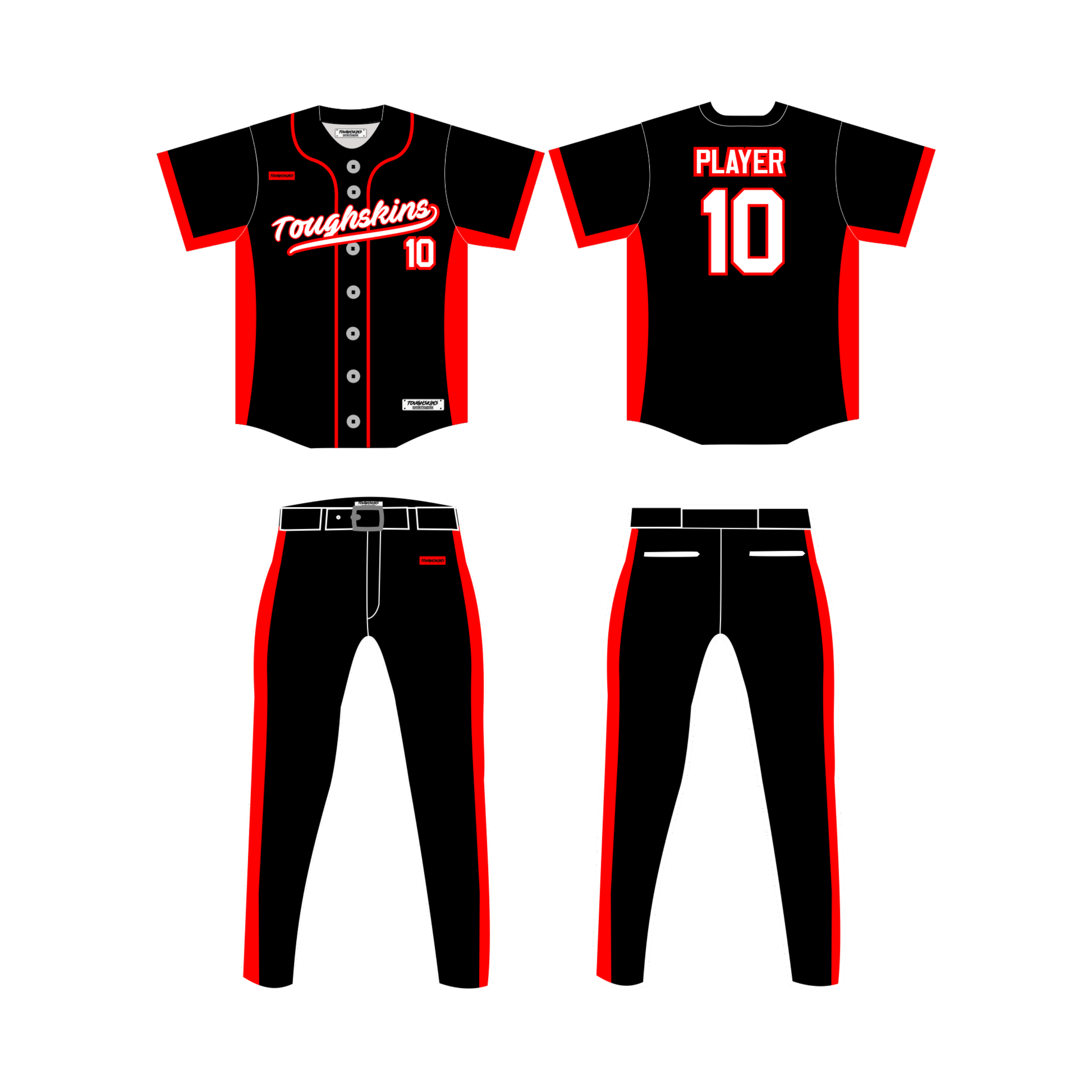 Bandits Custom Baseball Uniforms ToughSkins Sportswear LLC