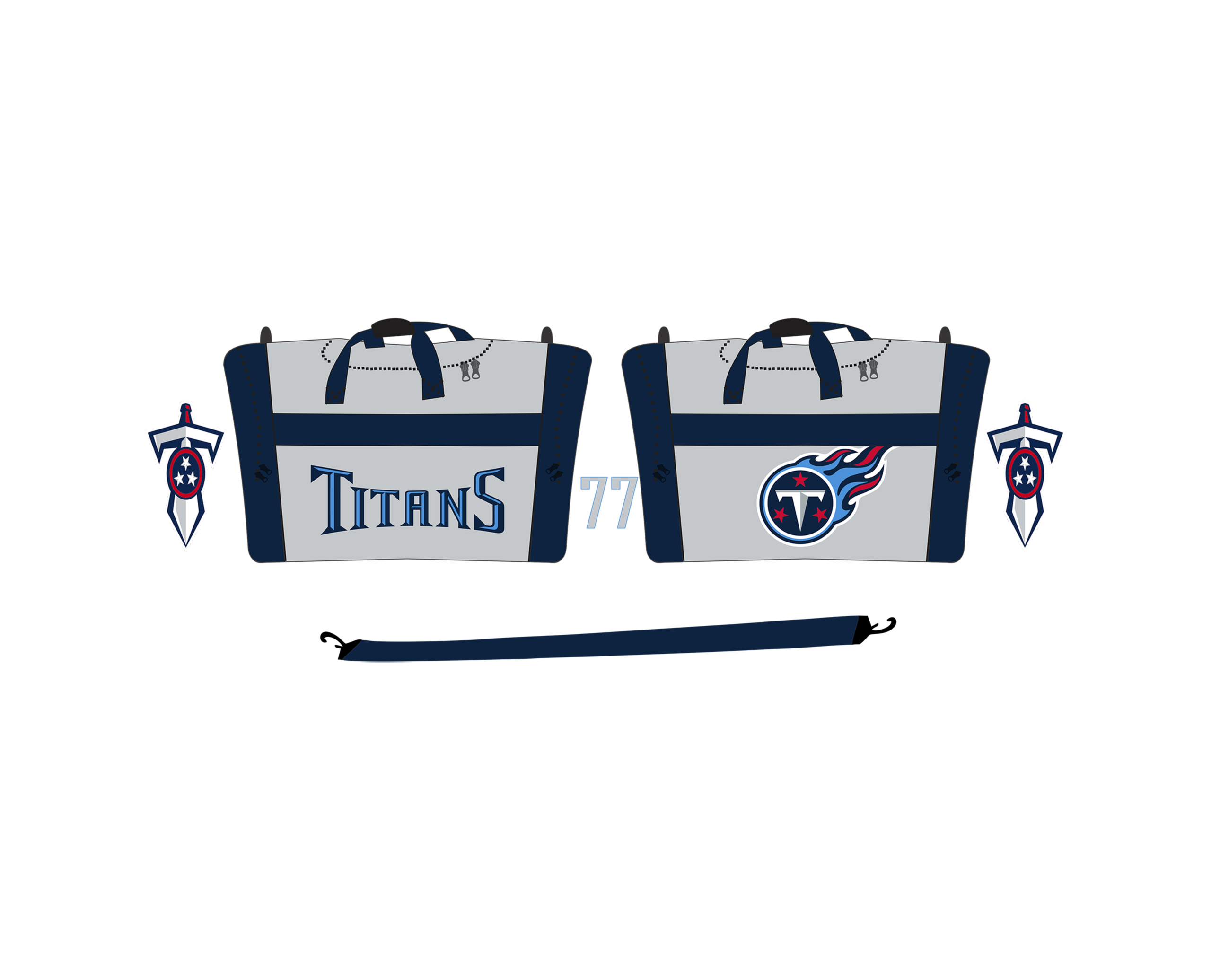 Young Titans Custom Sports Bags ToughSkins Sportswear LLC